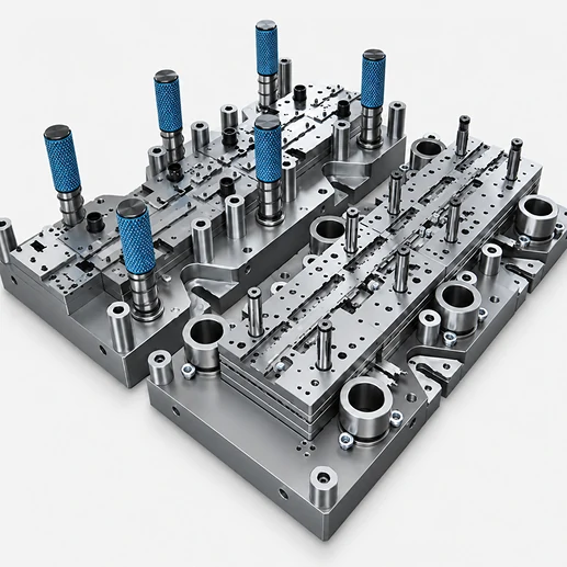 Stamping three plate mold