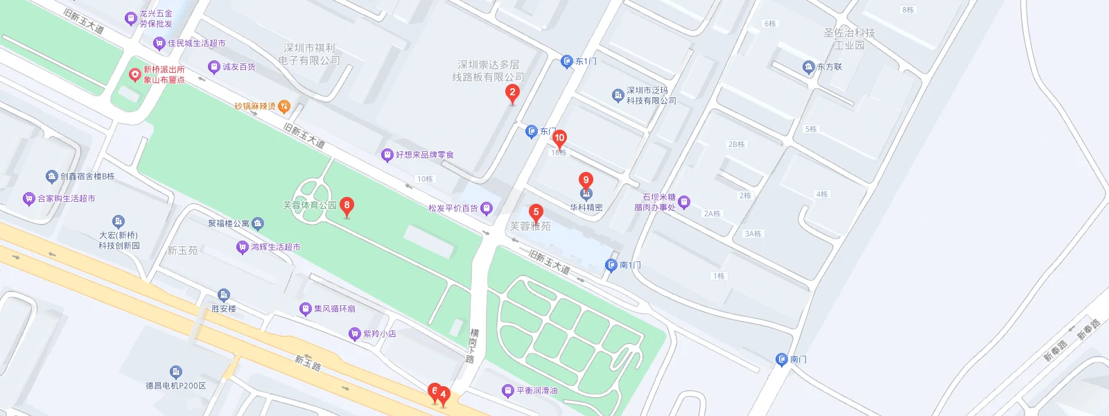 Company location map